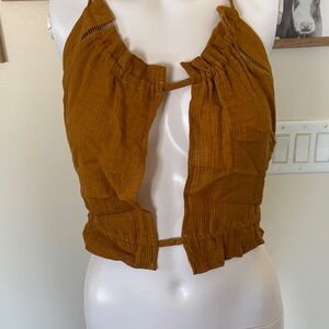 Hutch Mustard Halter Top with Matching Shorts